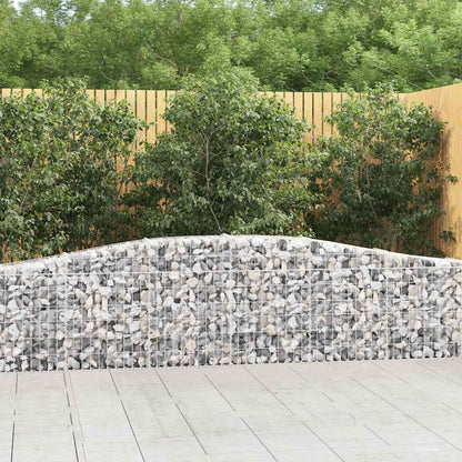 Arched Gabion Baskets Galvanised Iron 3 pcs 400 x 30 x 40/60 cm – 400 x 50 x 220/240 cm 400 x 30 x 60/80 cm