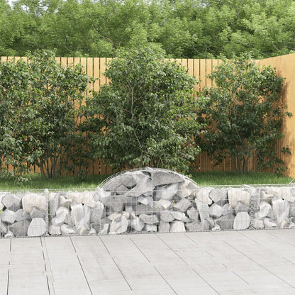 Arched Gabion Baskets Galvanised Iron