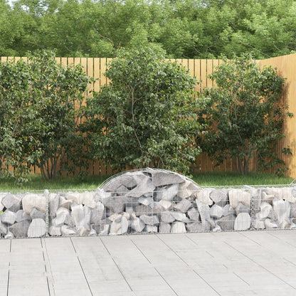 Arched Gabion Baskets Galvanised Iron