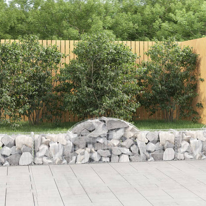 Arched Gabion Baskets Galvanised Iron