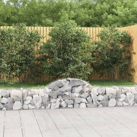 Arched Gabion Baskets Galvanised Iron