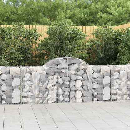 Arched Gabion Baskets Galvanised Iron