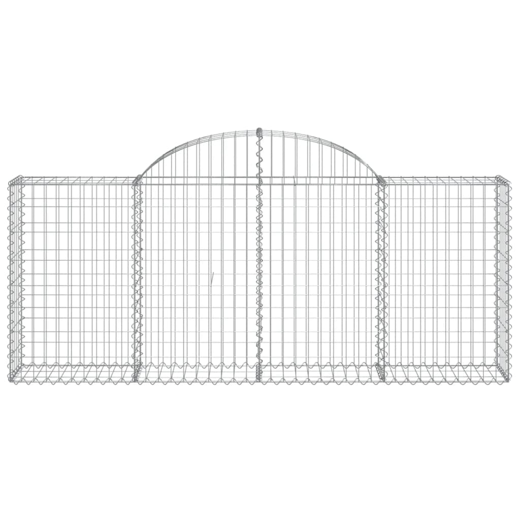 Arched Gabion Baskets Galvanised Iron 13 pcs 200 x 30 x 40/60 cm – 200 x 50 x 220/240 cm 200 x 30 x 80/100 cm