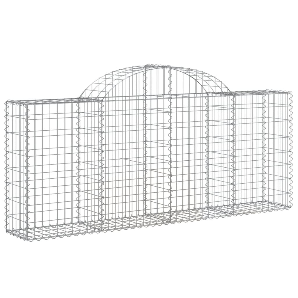 Arched Gabion Baskets Galvanised Iron
