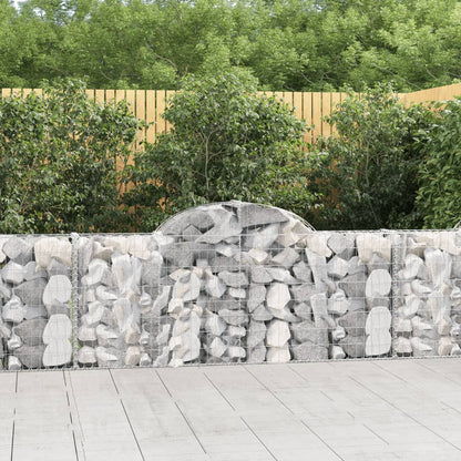 Arched Gabion Baskets Galvanised Iron