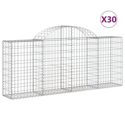 Arched Gabion Baskets Galvanised Iron 30 pcs 200 x 30 x 40/60 cm – 200 x 50 x 220/240 cm 200 x 30 x 80/100 cm
