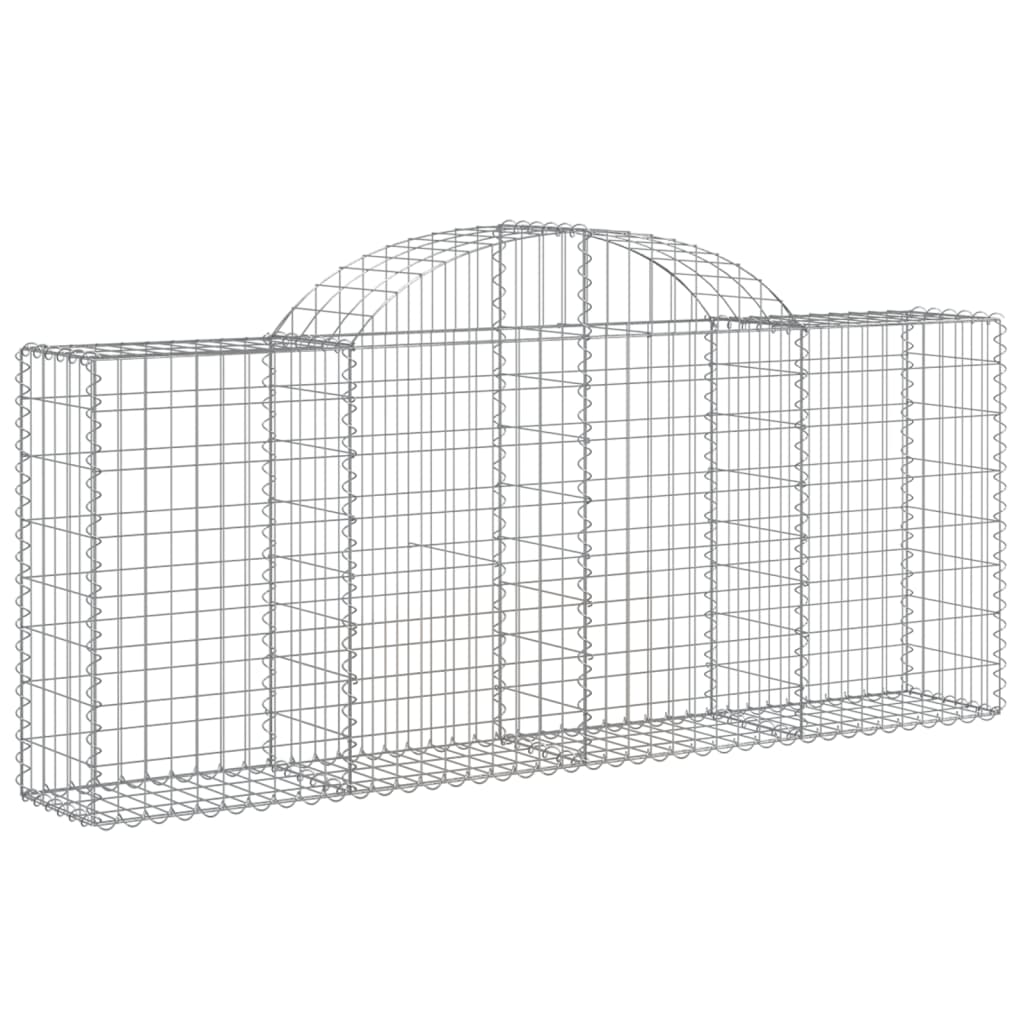 Arched Gabion Baskets Galvanised Iron