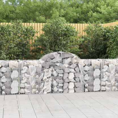 Arched Gabion Baskets Galvanised Iron