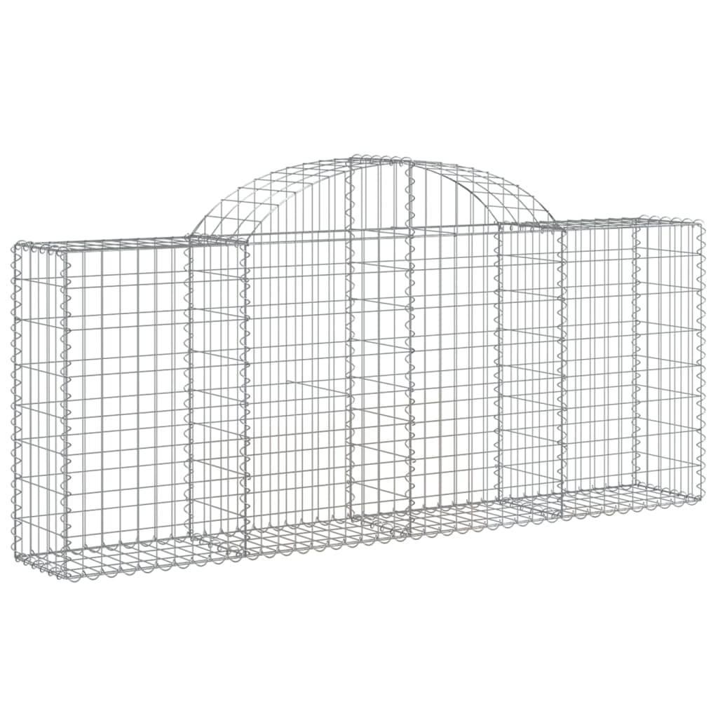 Arched Gabion Baskets Galvanised Iron