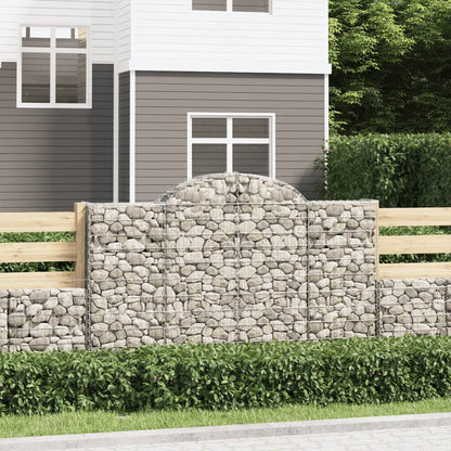Arched Gabion Baskets Galvanised Iron