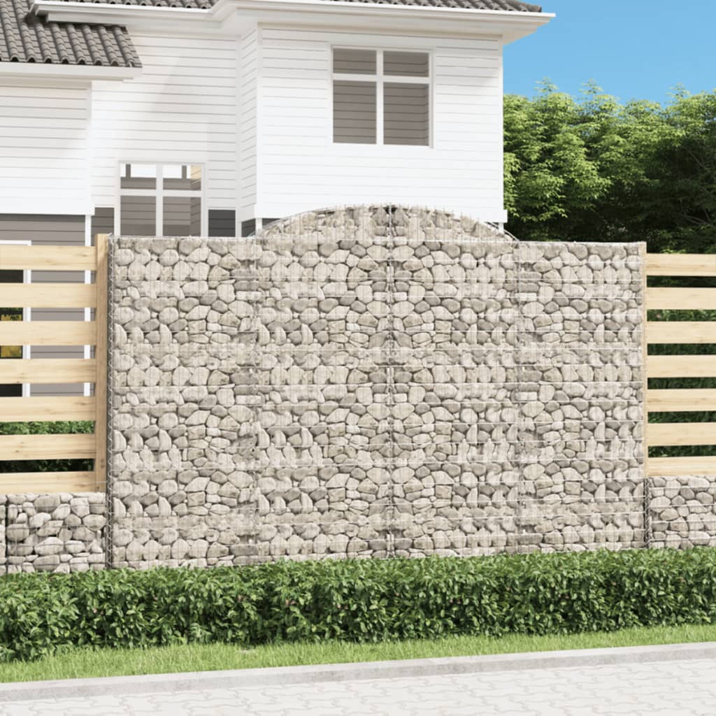 Arched Gabion Baskets Galvanised Iron