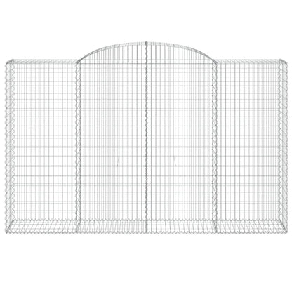 Arched Gabion Baskets Galvanised Iron 3 pcs 300 x 30 x 40/60 cm – 300 x 50 x 220/240 cm 300 x 50 x 180/200 cm