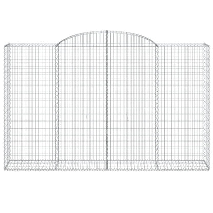 Arched Gabion Baskets Galvanised Iron 4 pcs 300 x 30 x 40/60 cm – 300 x 50 x 220/240 cm 300 x 50 x 180/200 cm
