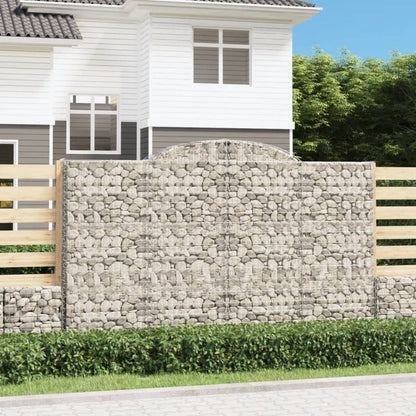 Arched Gabion Baskets Galvanised Iron 5 pcs 300 x 30 x 40/60 cm – 300 x 50 x 220/240 cm 300 x 50 x 180/200 cm