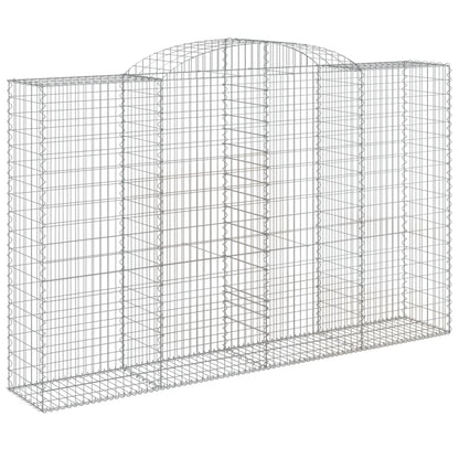 Arched Gabion Baskets Galvanised Iron 6 pcs 300 x 30 x 40/60 cm – 300 x 50 x 220/240 cm 300 x 50 x 180/200 cm