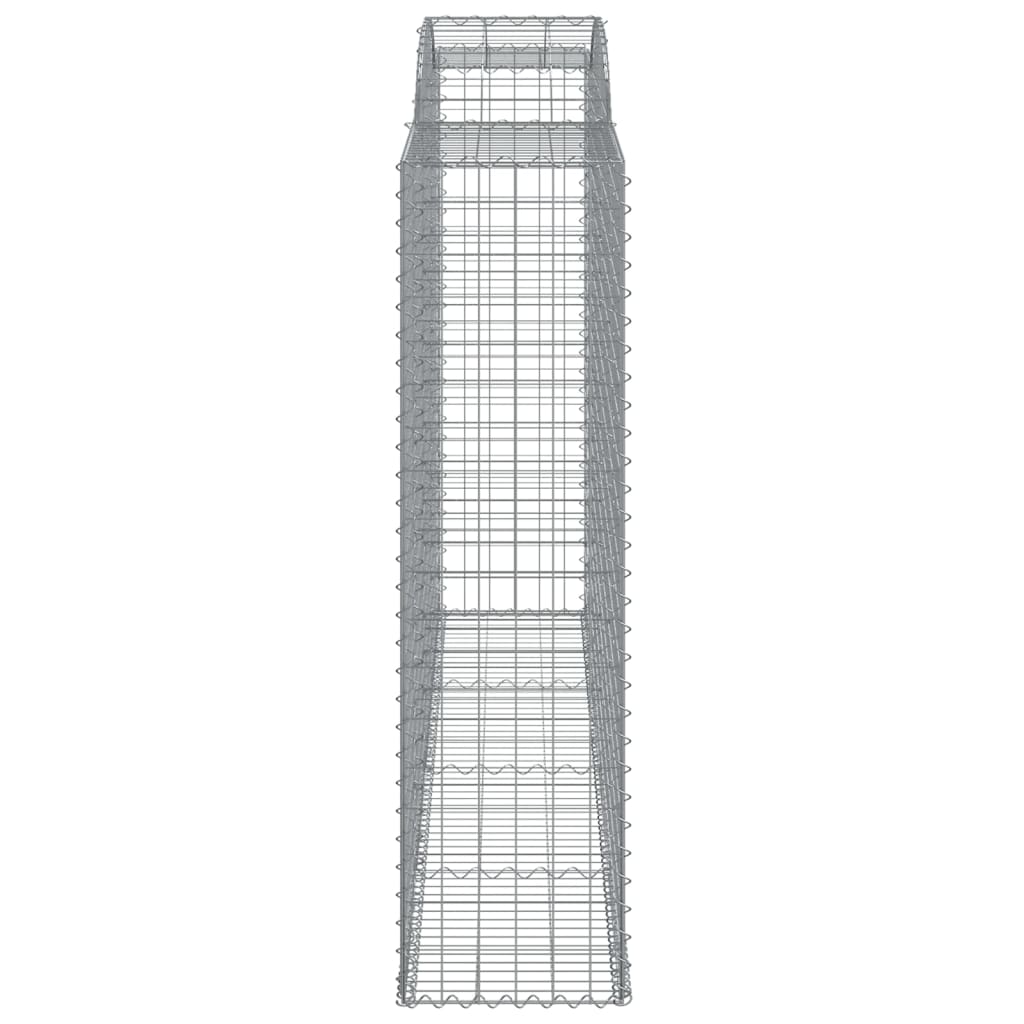 Arched Gabion Baskets Galvanised Iron 7 pcs 300 x 30 x 40/60 cm – 300 x 50 x 220/240 cm 300 x 50 x 180/200 cm