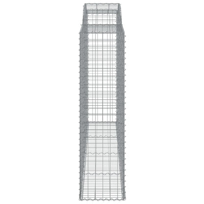 Arched Gabion Baskets Galvanised Iron 7 pcs 300 x 30 x 40/60 cm – 300 x 50 x 220/240 cm 300 x 50 x 180/200 cm