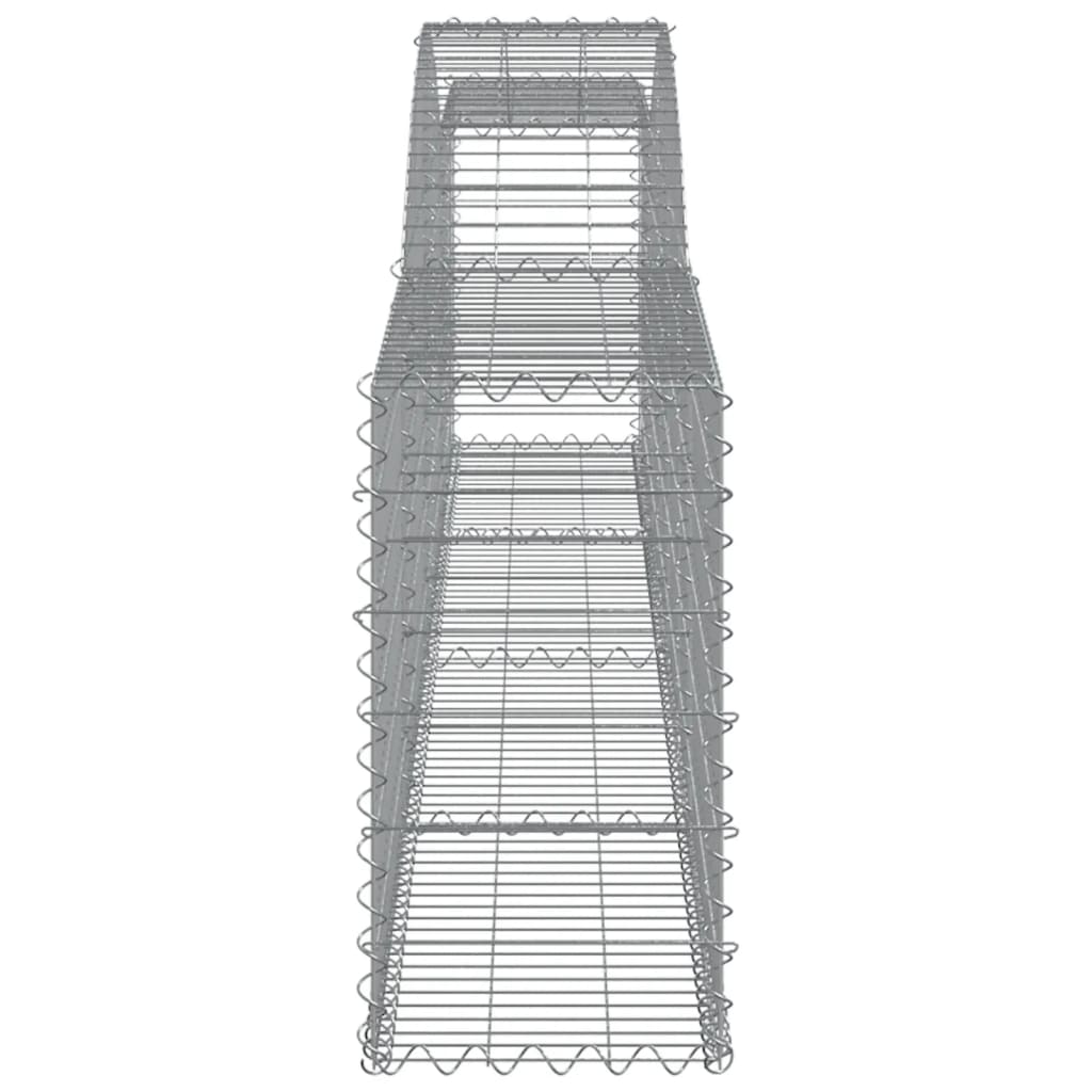 Arched Gabion Baskets Galvanised Iron 2 pcs 400 x 30 x 40/60 cm – 400 x 50 x 220/240 cm 400 x 30 x 60/80 cm