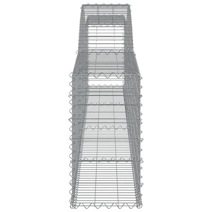 Arched Gabion Baskets Galvanised Iron 2 pcs 400 x 30 x 40/60 cm – 400 x 50 x 220/240 cm 400 x 30 x 60/80 cm
