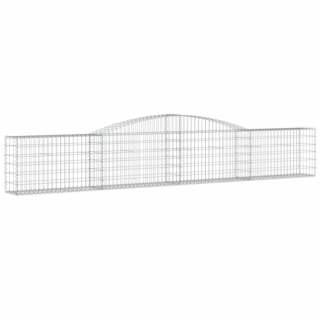 Arched Gabion Baskets Galvanised Iron 3 pcs 400 x 30 x 40/60 cm – 400 x 50 x 220/240 cm 400 x 30 x 60/80 cm