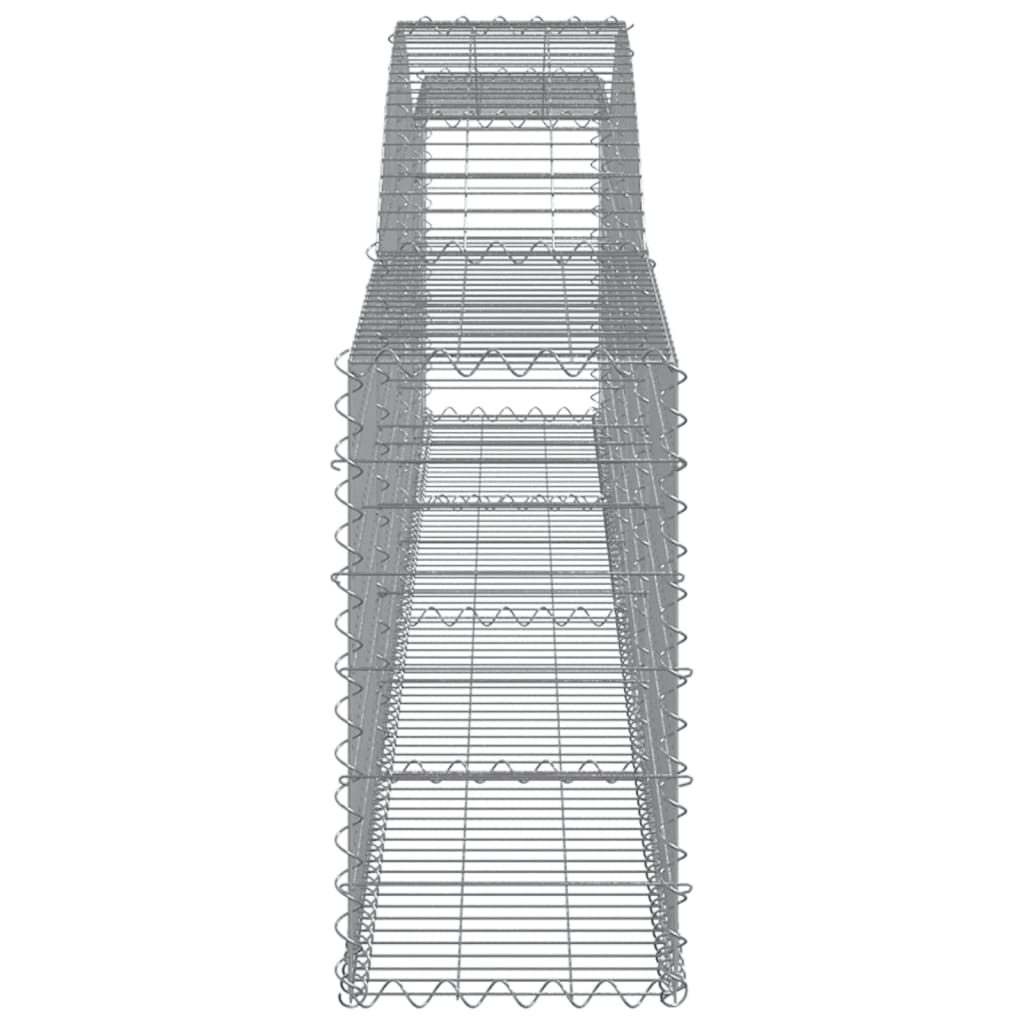 Arched Gabion Baskets Galvanised Iron 3 pcs 400 x 30 x 40/60 cm – 400 x 50 x 220/240 cm 400 x 30 x 60/80 cm