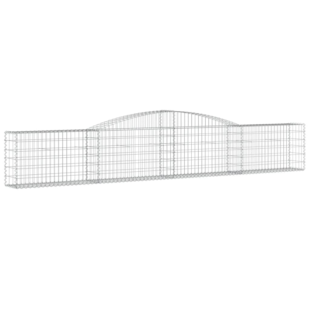 Arched Gabion Baskets Galvanised Iron 6 pcs 400 x 30 x 40/60 cm – 400 x 50 x 220/240 cm 400 x 30 x 60/80 cm