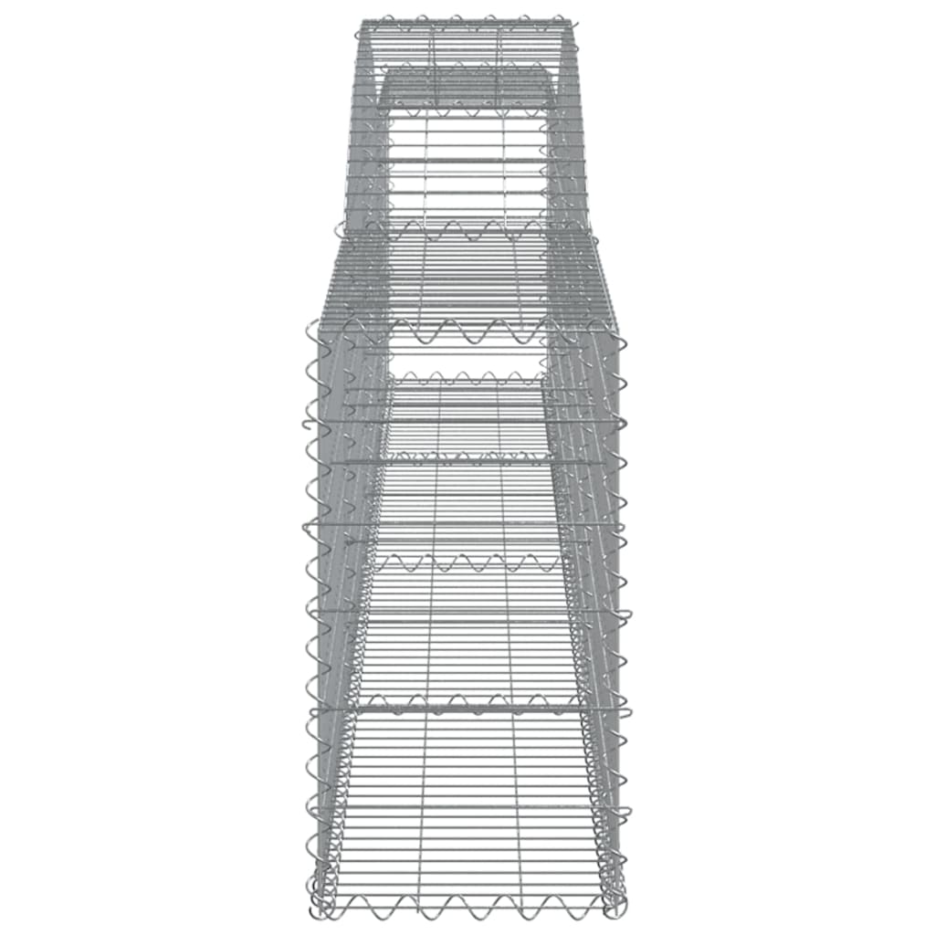 Arched Gabion Baskets Galvanised Iron 6 pcs 400 x 30 x 40/60 cm – 400 x 50 x 220/240 cm 400 x 30 x 60/80 cm