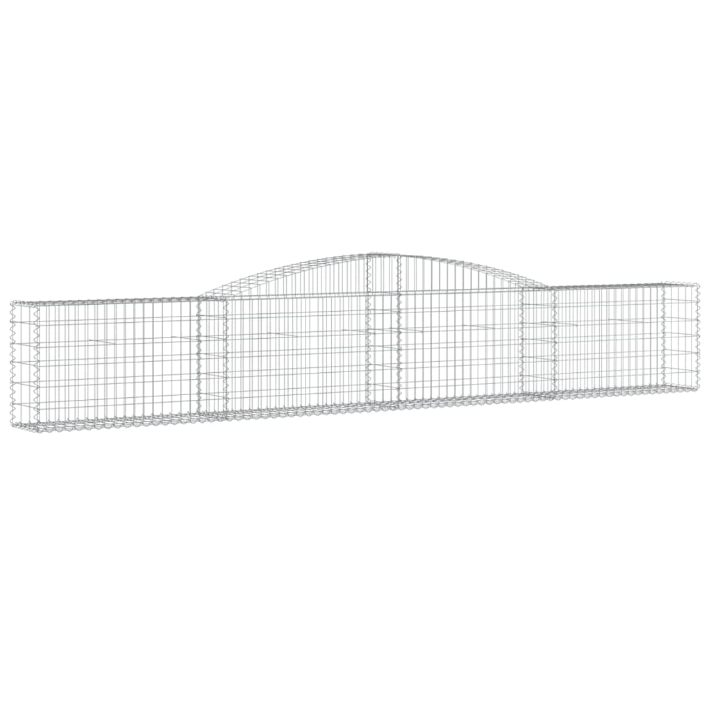 Arched Gabion Baskets Galvanised Iron 8 pcs 400 x 30 x 40/60 cm – 400 x 50 x 220/240 cm 400 x 30 x 60/80 cm
