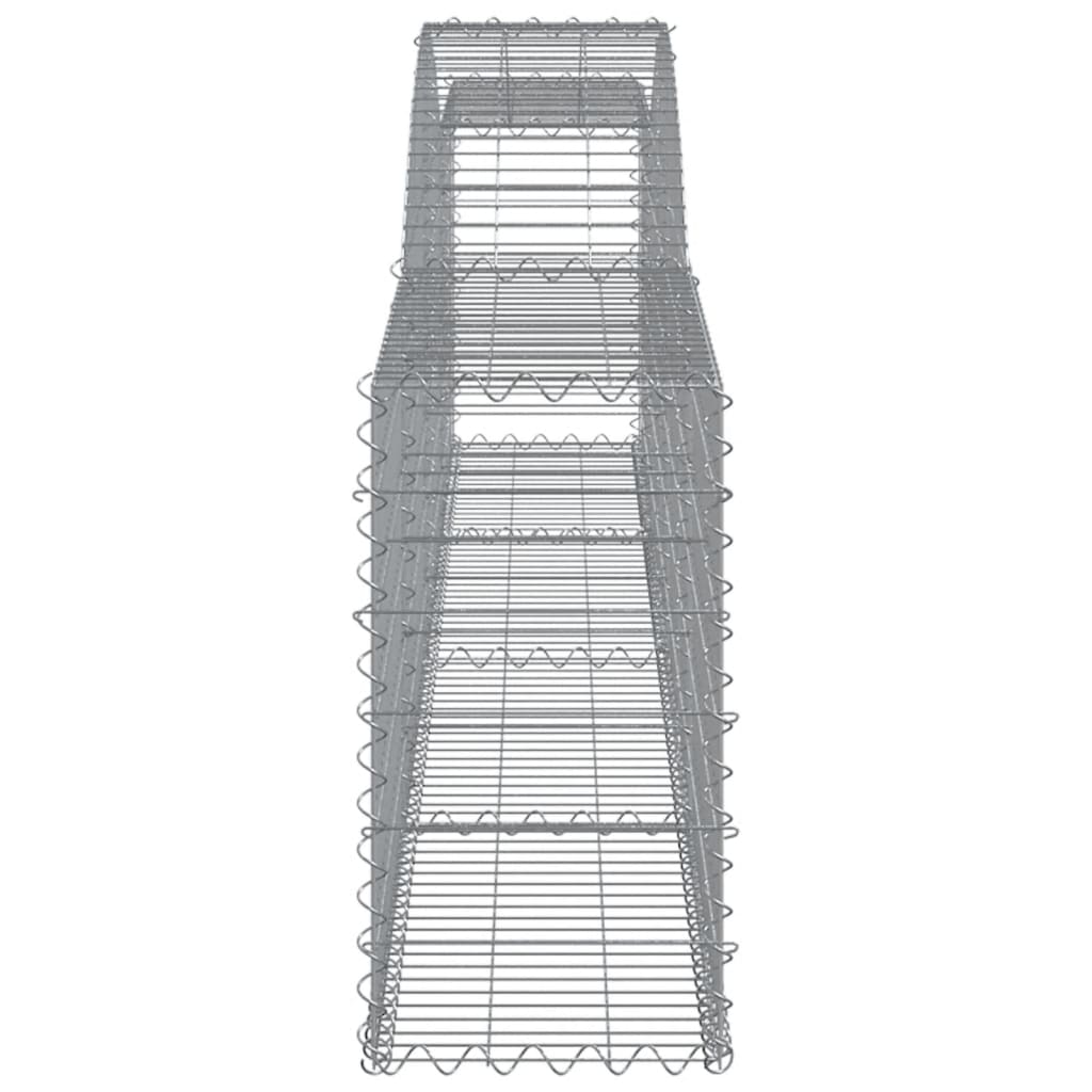 Arched Gabion Baskets Galvanised Iron 8 pcs 400 x 30 x 40/60 cm – 400 x 50 x 220/240 cm 400 x 30 x 60/80 cm