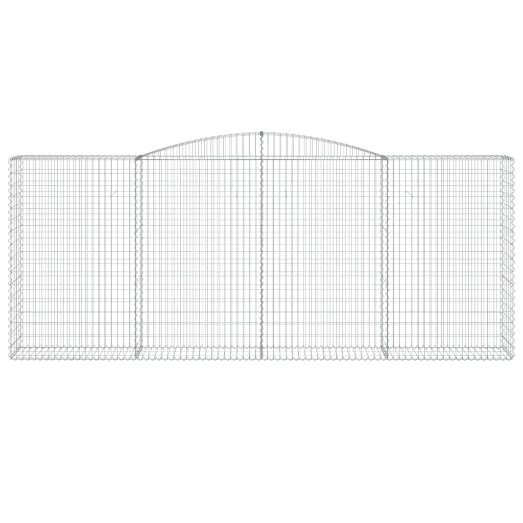 Arched Gabion Baskets Galvanised Iron