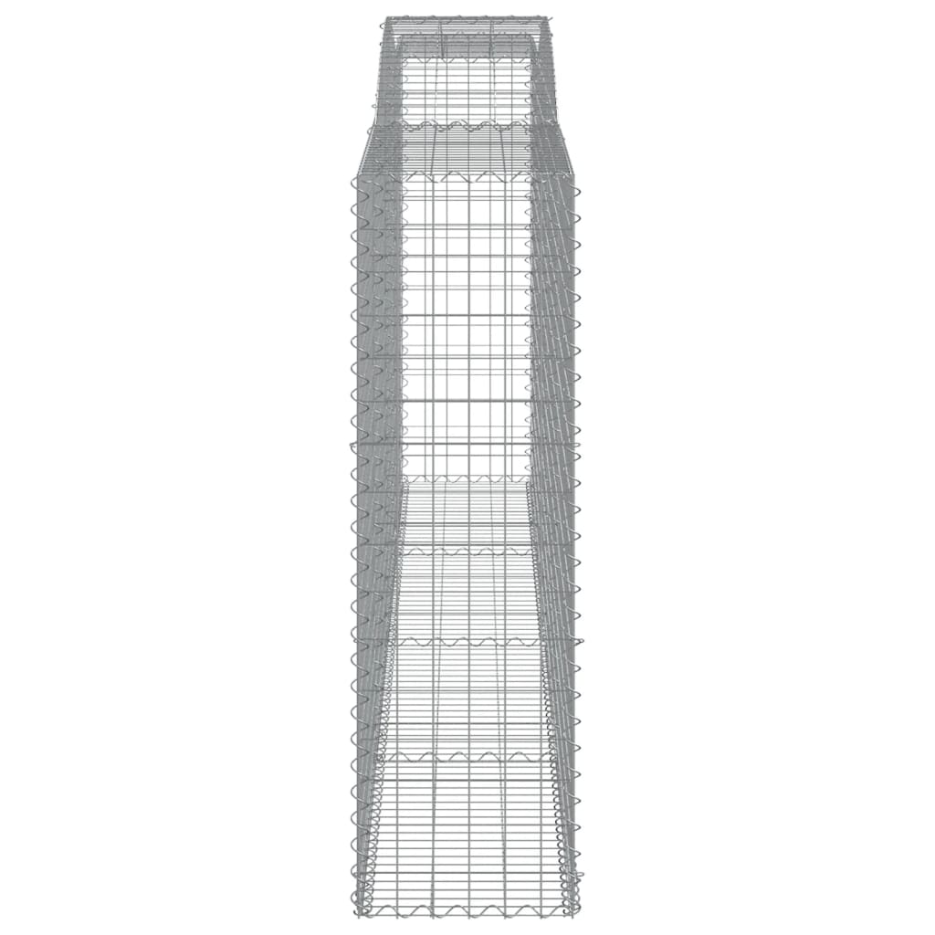 Arched Gabion Baskets Galvanised Iron 5 pcs 400 x 30 x 40/60 cm – 400 x 50 x 220/240 cm 400 x 50 x 160/180 cm