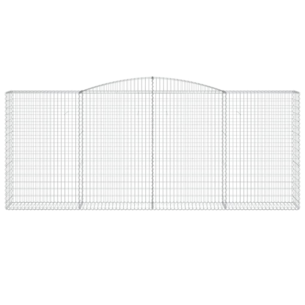 Arched Gabion Baskets Galvanised Iron
