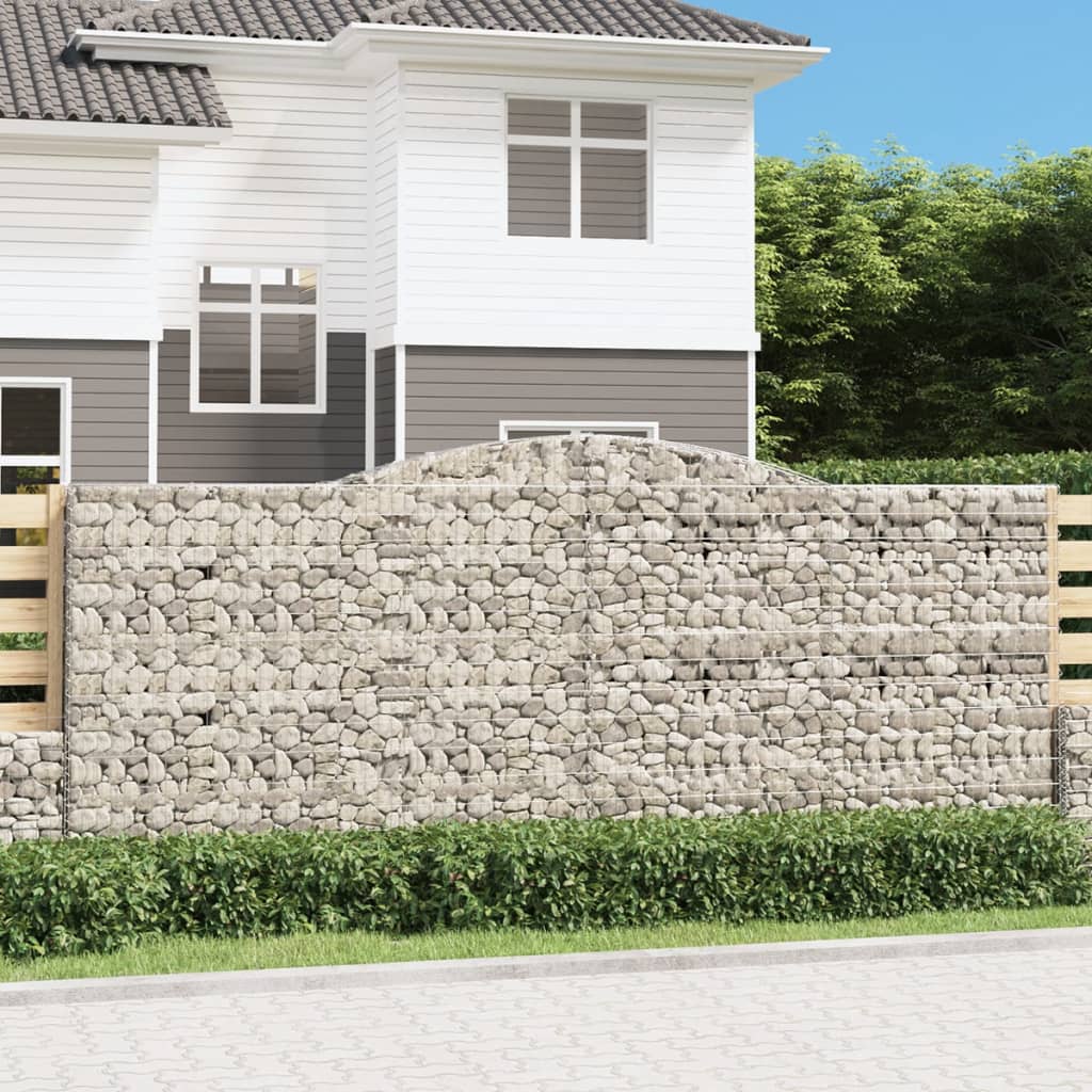 Arched Gabion Baskets Galvanised Iron