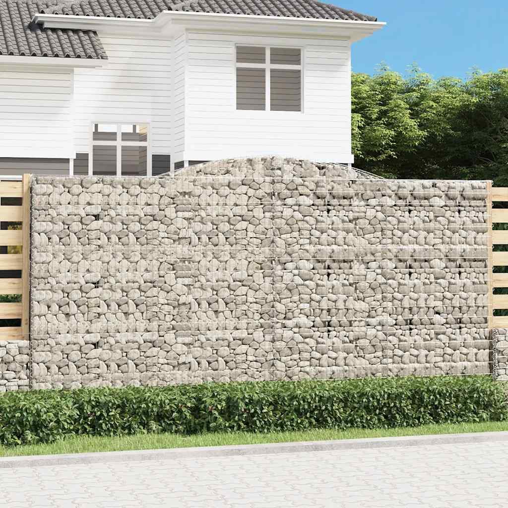 Arched Gabion Baskets Galvanised Iron 10 pcs 400 x 30 x 40/60 cm – 400 x 50 x 220/240 cm 400 x 50 x 200/220 cm