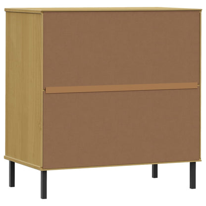 Sideboard with 3 Drawers 77x40x79,5 cm Solid Wood "OSLO Brown