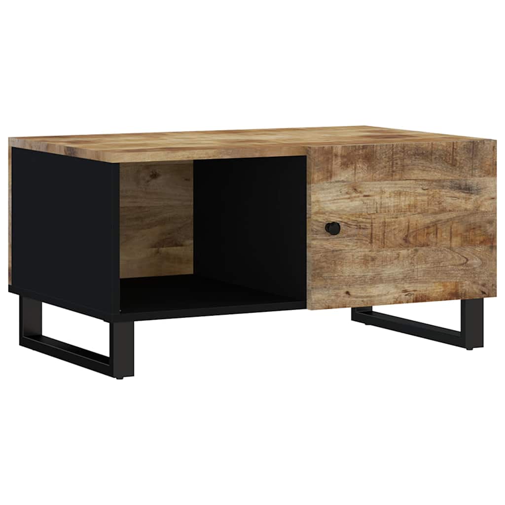 vidaXL Coffee Table 80x50x40 cm Solid Wood Mango&Engineered Wood 2