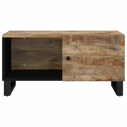 vidaXL Coffee Table 80x50x40 cm Solid Wood Mango&Engineered Wood 4