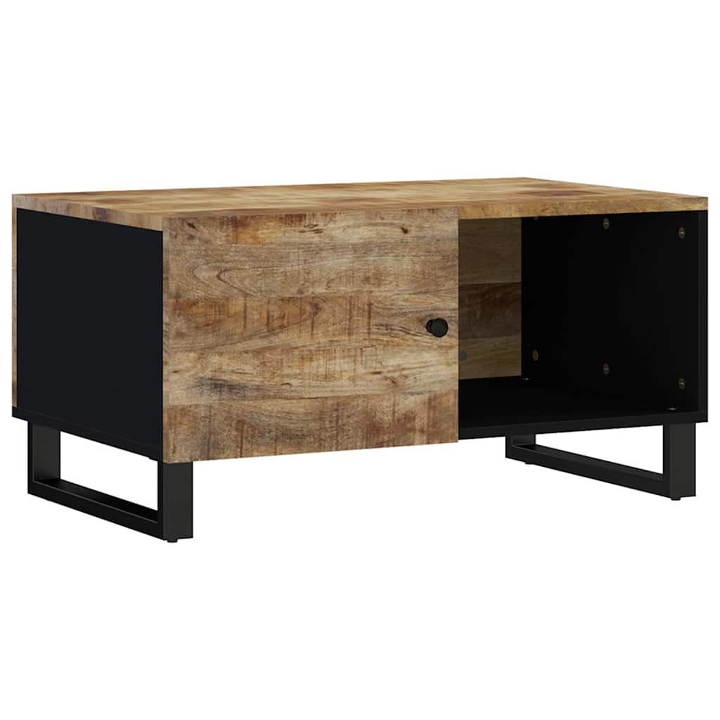 vidaXL Coffee Table 80x50x40 cm Solid Wood Mango&Engineered Wood 5