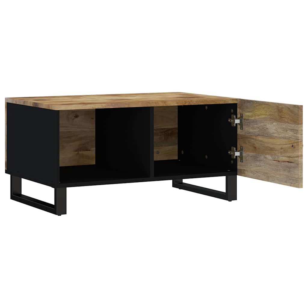 vidaXL Coffee Table 80x50x40 cm Solid Wood Mango&Engineered Wood 6