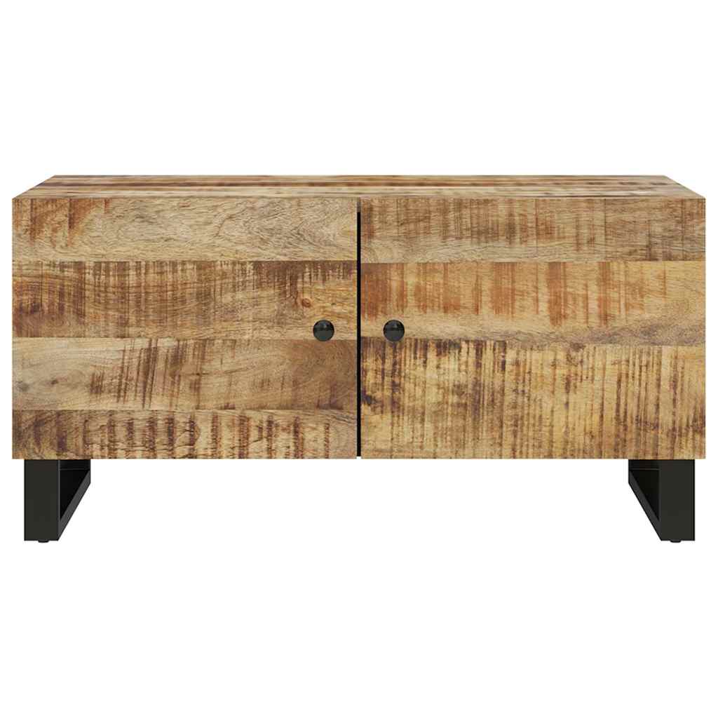 vidaXL Coffee Table 80x50x40 cm Solid Wood Mango&Engineered Wood 4