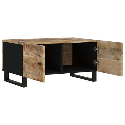 vidaXL Coffee Table 80x50x40 cm Solid Wood Mango&Engineered Wood 5