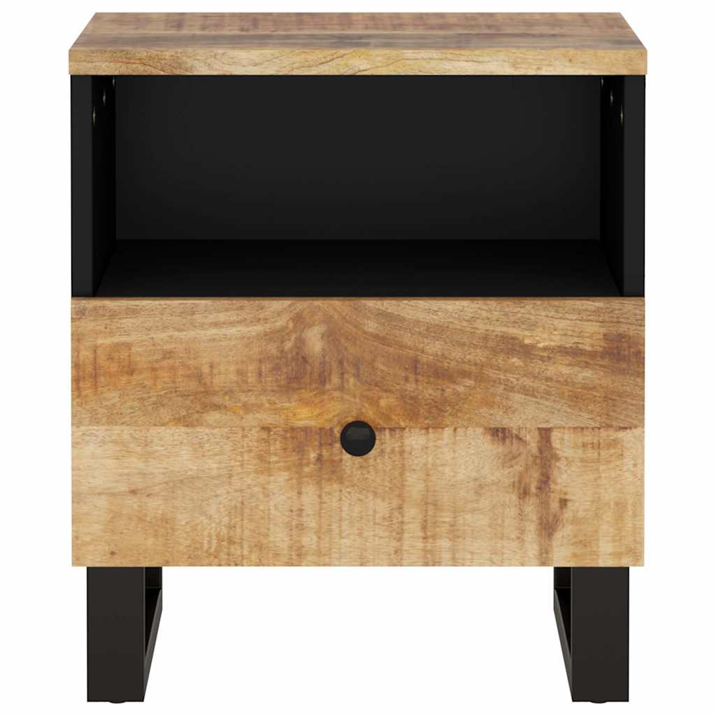 vidaXL Bedside Cabinet Solid Wood Mango&Engineered Wood 4