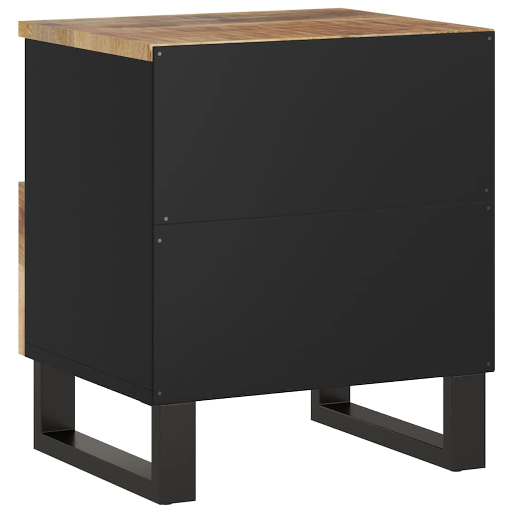 vidaXL Bedside Cabinet Solid Wood Mango&Engineered Wood 6