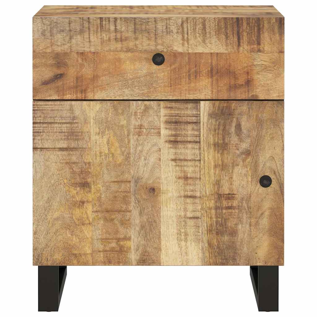 vidaXL Bedside Cabinet 50x33x60 cm Solid Wood Mango&Engineered Wood 3