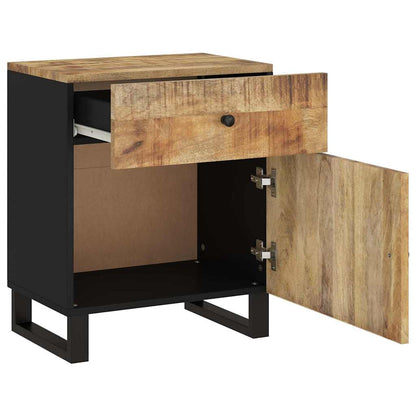 vidaXL Bedside Cabinet 50x33x60 cm Solid Wood Mango&Engineered Wood 5