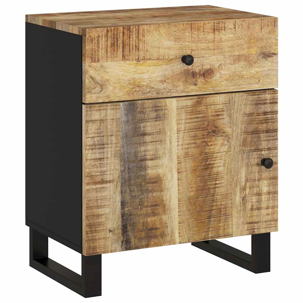 vidaXL Bedside Cabinet 50x33x60 cm Solid Wood Mango&Engineered Wood 6
