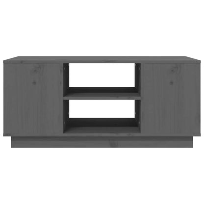 vidaXL Coffee Table | Grey | Solid Pine Wood | 90 x 49 x 40.5 cm | Coffee Table 5