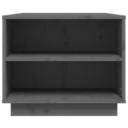 vidaXL Coffee Table | Grey | Solid Pine Wood | 90 x 49 x 40.5 cm | Coffee Table 6