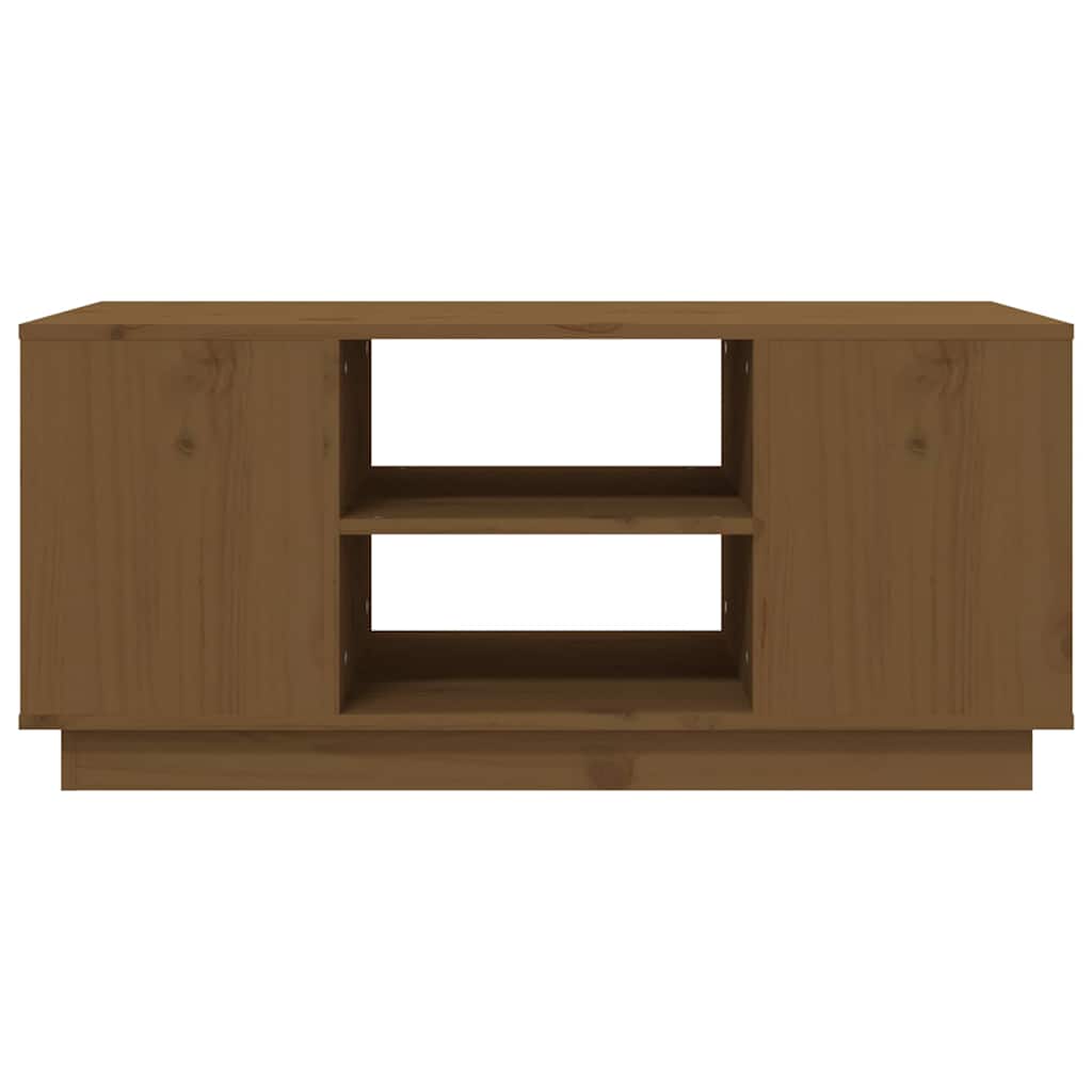 vidaXL Coffee Table | Honey Brown | Solid Pine Wood | Medium | Coffee Table 5