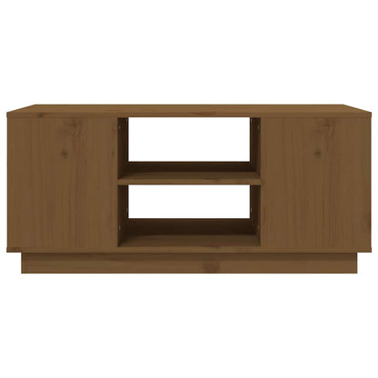 vidaXL Coffee Table | Honey Brown | Solid Pine Wood | Medium | Coffee Table 5